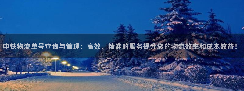 豪门国际如何看012路计划：中铁物流