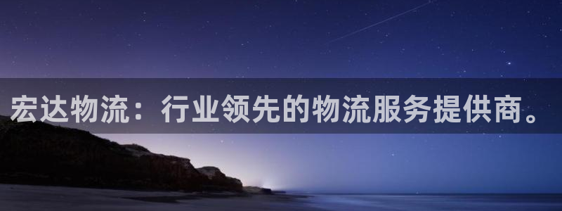 豪门国际黑钱：宏达物流：行业领先的物